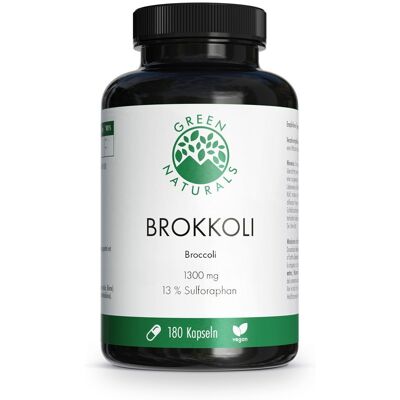 Green Naturals Brokkoli+13% Sulforaphan vegan Kps. 180 St Kapseln Green Naturals Brokkoli+13% Sulforaphan vegan Kps. 180 St Kapseln