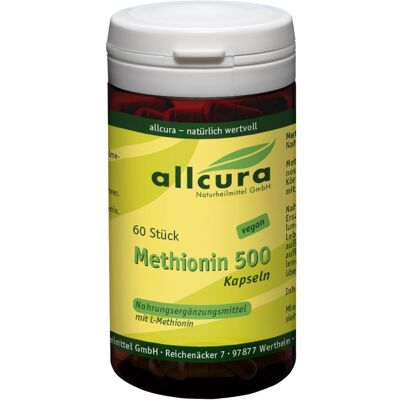 allcura Methionin 500 mg Kapseln 60 St allcura Methionin 500 mg Kapseln 60 St