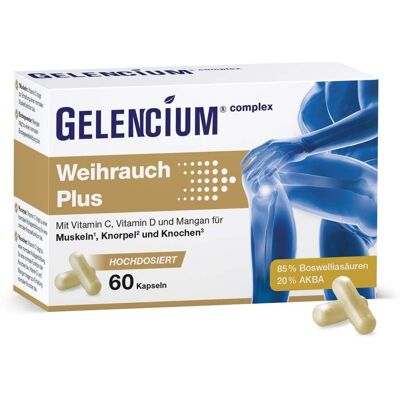 Gelencium Weihrauch Plus hochdosiert m.Vit.C Kaps. 60 St Kapseln Gelencium Weihrauch Plus hochdosiert m.Vit.C Kaps. 60 St Kapseln