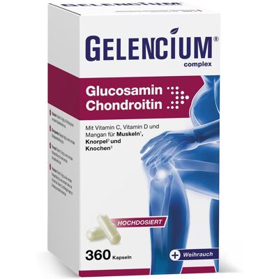 Gelencium Glucosamin Chondroitin hochdos.Vit C Kps 240 St Kapseln Gelencium Glucosamin Chondroitin hochdos.Vit C Kps 240 St Kapseln