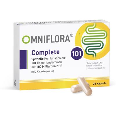 Omniflora Complete 101 Bakterienstämme 100 Mrd.KBE 28 St Kapseln Omniflora Complete 101 Bakterienstämme 100 Mrd.KBE 28 St Kapseln