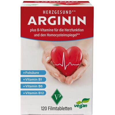 PDM to be maintained Arginin HERZGESUND+Vit.B1+B6+B12+Folsäure Filmtab. 120 St Filmtabletten PDM to be maintained Arginin HERZGESUND+Vit.B1+B6+B12+Folsäure Filmtab. 120 St Filmtabletten