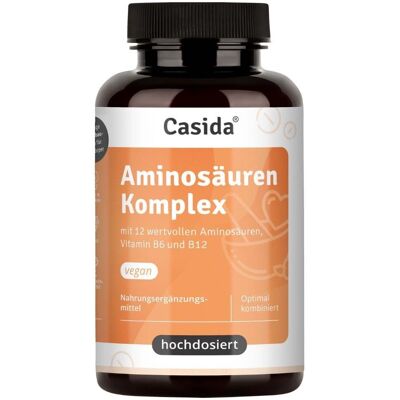 Casida Aminosäuren Komplex hochdosiert vegan Tabletten 180 St Casida Aminosäuren Komplex hochdosiert vegan Tabletten 180 St