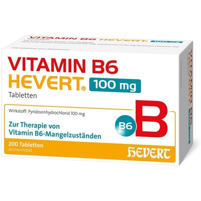 Vitamin B6 Hevert 100 mg Tabletten 200 St Vitamin B6 Hevert 100 mg Tabletten 200 St
