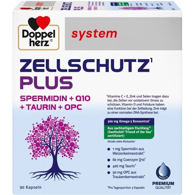 Doppelherz Zellschutz Plus Spermid.+Q10+Taurin+OPC 90 St Kapseln Doppelherz Zellschutz Plus Spermid.+Q10+Taurin+OPC 90 St Kapseln