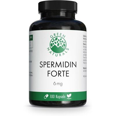 Green Naturals Spermidin Forte 6 mg vegan Kapseln 100 St Green Naturals Spermidin Forte 6 mg vegan Kapseln 100 St