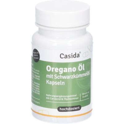 Casida Oregano ÖL mit Schwarzkümmelöl Kapseln 60 St Casida Oregano ÖL mit Schwarzkümmelöl Kapseln 60 St