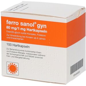 Ferro Sanol gyn Hartkaps.m.msr.überz.Pellets 100 St Hartkapseln mit magensaftresistent überz. Pellets