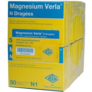 Magnesium Verla N Dragees 20x50 St Tabletten magensaftresistent