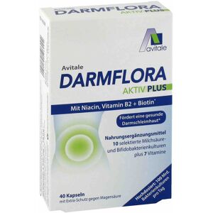 Avitale Darmflora Aktiv Plus 100 Mrd.Bakterien+7 Vitamine 40 St Kapseln