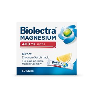Biolectra Magnesium 400 mg ultra Direct Zitrone 60 St Pellets