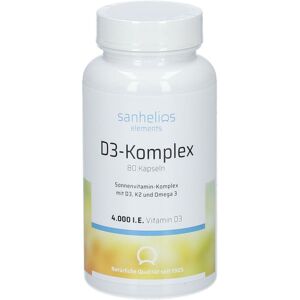 Sanhelios Vitamin D3 Sonnenvitamin-Komplex mit K2 80 St Kapseln