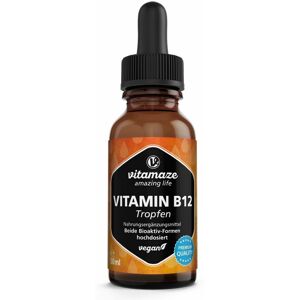 vitamaze Vitamin B12 100 µg hochdosiert vegan Tropfen 50 ml