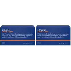 2x Orthomol junior C plus Mandarine/ Orange 2x30 St Kautabletten