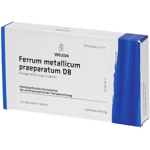 Weleda Ferrum Metallicum Praeparatum D 8 Ampullen 8x1 ml