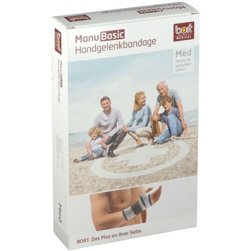 Bort ManuBasic Bandage rechts XL schwarz 1 St Bandage(s)