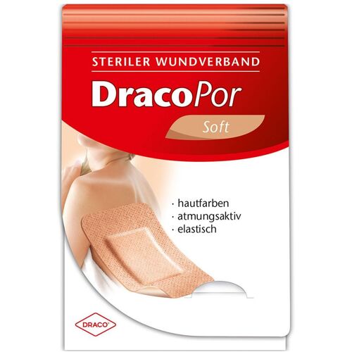 Dracopor Wundverband 5x7,2 cm steril hautfarben 25 St Verband