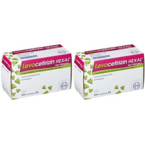 HEXAL Levocetirizin HEX Allerg 5 Doppelpack 2x100 St Filmtabletten