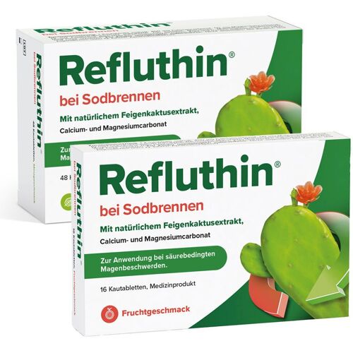 Refluthin Minze + Frucht 16er 16+48 St Kautabletten