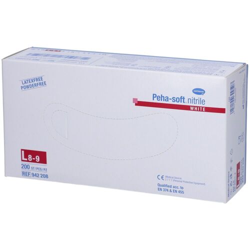 Hartmann Peha-Soft nitrile white Unt.Hands.unsteril pf L 200 St Handschuhe