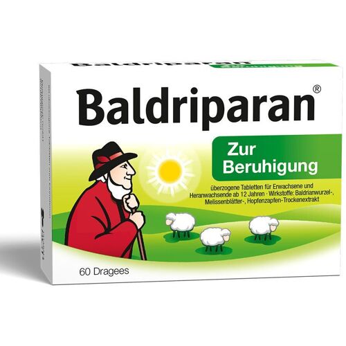 Baldriparan zur Beruhigung überzogene Tabletten 60 St Überzogene