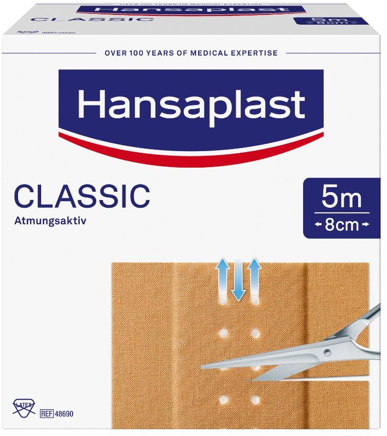 Hansaplast Classic Pflaster 8 cmx5 m 1 St