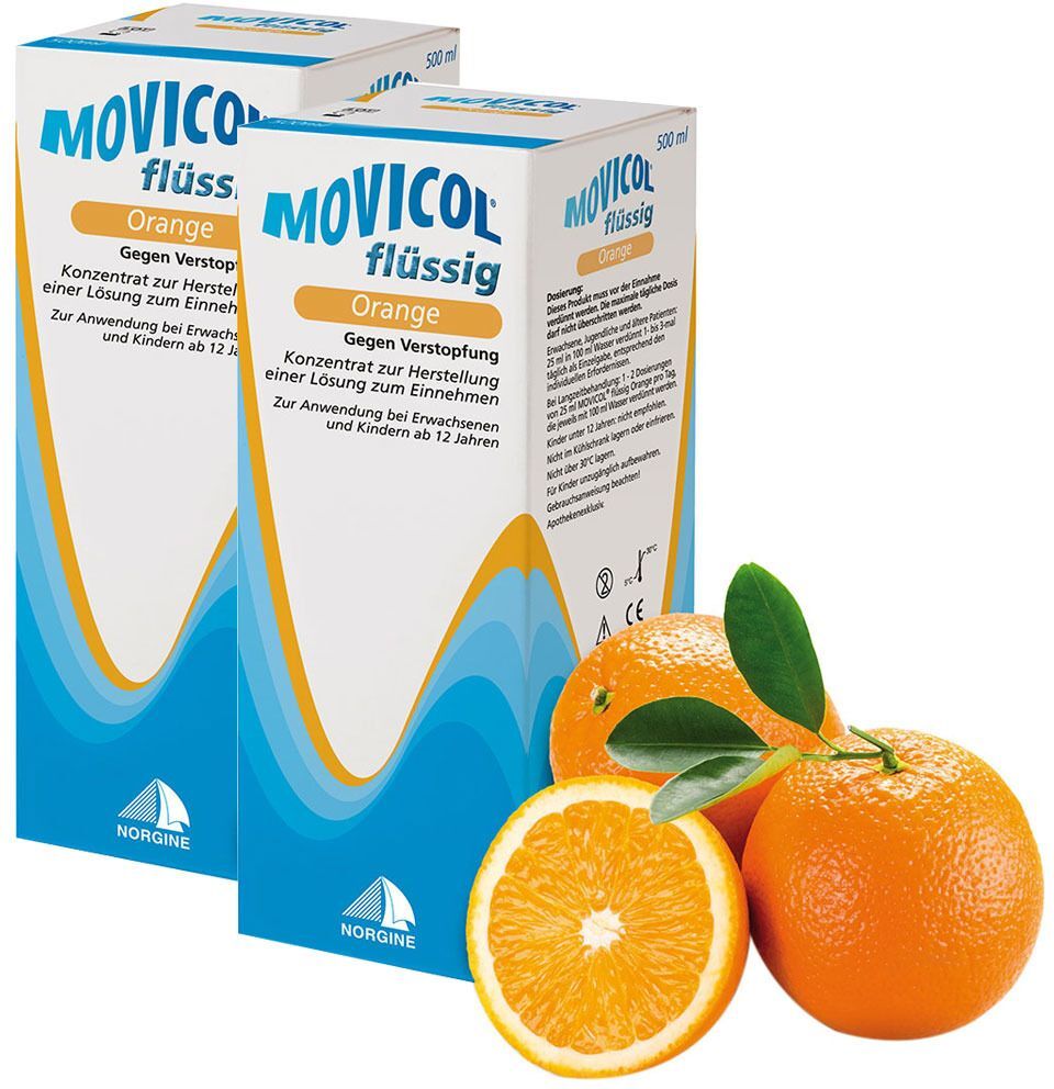 Movicol flüssig Orange 2x500 ml Konzentrat