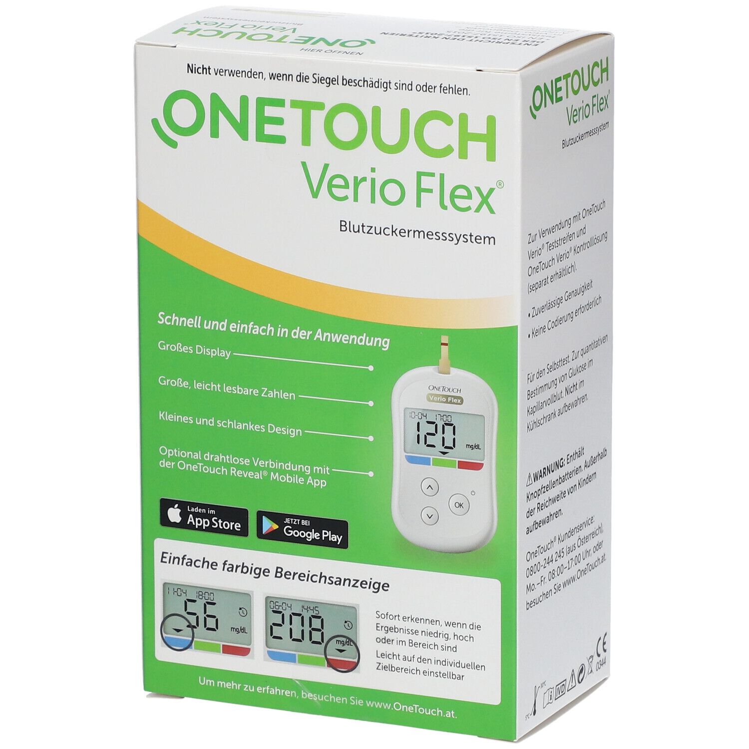 ONETOUCH ONE Touch Verio Flex Blutzuckermesssystem mg/dl 1 St Gerät