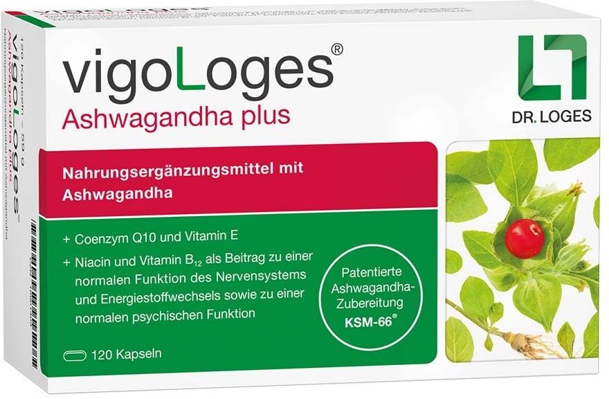 VigoLoges (Dr. Loges + Co. GmbH) Vigologes Ashwagandha plus Kapseln 120 St