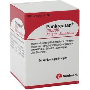 Pankreatan 20.000 Ph.Eur.-Einheiten msr.Hartkaps. 50 St Magensaftresistente Hartkapseln Pankreatan 20.000 Ph.Eur.-Einheiten msr.Hartkaps. 50 St Magensaftresistente Hartkapseln