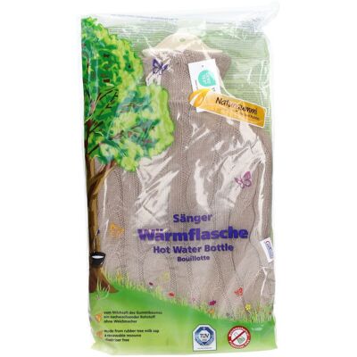 Sänger Wärmflasche 2l Strickbezug Zopf dunkelbe 1 St Sänger Wärmflasche 2l Strickbezug Zopf dunkelbe 1 St