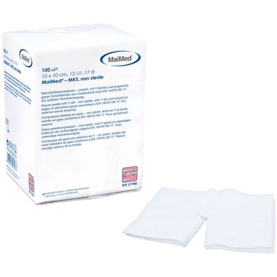 MaiMed - 10x10cm Nicht Sterile Kompressen - 12-lagig MaiMed - 10x10cm Nicht Sterile Kompressen - 12-lagig