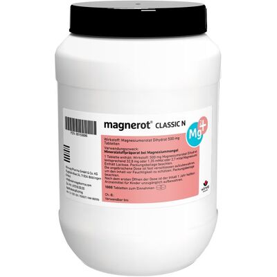 Magnerot Classic N Tabletten 1000 St Magnerot Classic N Tabletten 1000 St