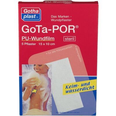 Gothaplast Gota-Por PU Wundfilm 15x10 cm steril Pflaster 5 St Gothaplast Gota-Por PU Wundfilm 15x10 cm steril Pflaster 5 St