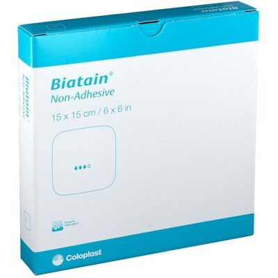 Coloplast GmbH BIATAIN Schaumverband 15x15 cm Packung mit 5 - Wundverband Coloplast GmbH BIATAIN Schaumverband 15x15 cm Packung mit 5 - Wundverband