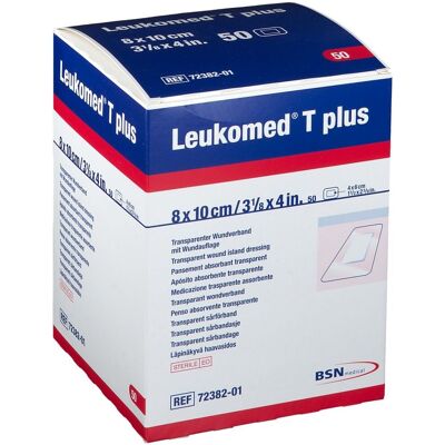 BSN Medical Leukomed T Plus sterile Wundverbände - 8cm x 10cm - Pack von 50 BSN Medical Leukomed T Plus sterile Wundverbände - 8cm x 10cm - Pack von 50