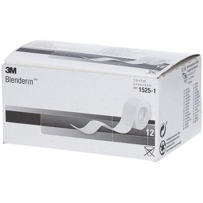 3M Blenderm Wundpflaster 2,5 cmx4,6 m 1525-1 12 St Pflaster 3M Blenderm Wundpflaster 2,5 cmx4,6 m 1525-1 12 St Pflaster