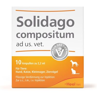 Heel GmbH Solidago Compositum für Tiere - 10 Ampullen Heel GmbH Solidago Compositum für Tiere - 10 Ampullen