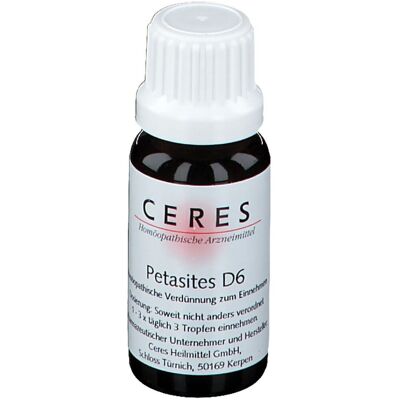 Ceres Petasites D 6 Dilution 20 ml Ceres Petasites D 6 Dilution 20 ml