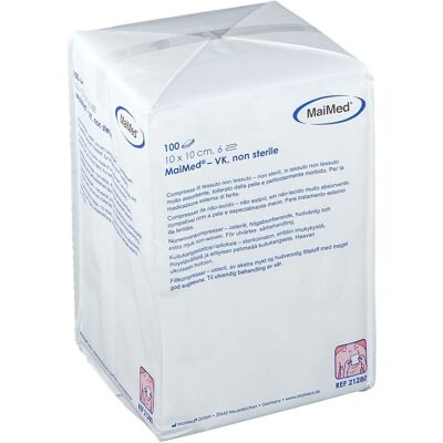 MaiMed Vlieskompressen - Weiche Nicht-sterile Mull - 10x10cm - 6 Lagen MaiMed Vlieskompressen - Weiche Nicht-sterile Mull - 10x10cm - 6 Lagen