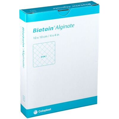Coloplast - Biatain Alginate Kompressen 10x10 cm - Dressing Coloplast - Biatain Alginate Kompressen 10x10 cm - Dressing