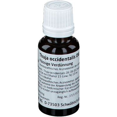 Weleda Thuja Occidentalis D6 Lösung - Homöopathisches Mittel Weleda Thuja Occidentalis D6 Lösung - Homöopathisches Mittel