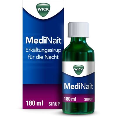 WICK Pharma - Modell - Erkältungssirup für die Nacht - Hustenmedikament WICK Pharma - Modell - Erkältungssirup für die Nacht - Hustenmedikament