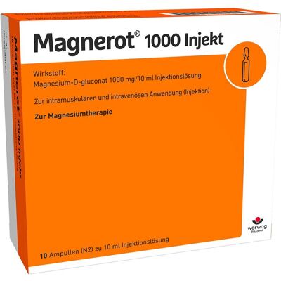 Magnerot 1000 Injekt Ampullen 10x10 ml Magnerot 1000 Injekt Ampullen 10x10 ml
