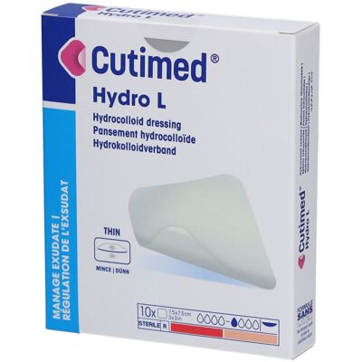 Cutimed Hydro L Hydrokolloidverb.dünn 7,5x7,5 cm 10 St Kompressen Cutimed Hydro L Hydrokolloidverb.dünn 7,5x7,5 cm 10 St Kompressen