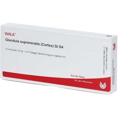 WALA Glandula Suprarenalis cortex GL D 4 Ampullen 10x1 ml WALA Glandula Suprarenalis cortex GL D 4 Ampullen 10x1 ml