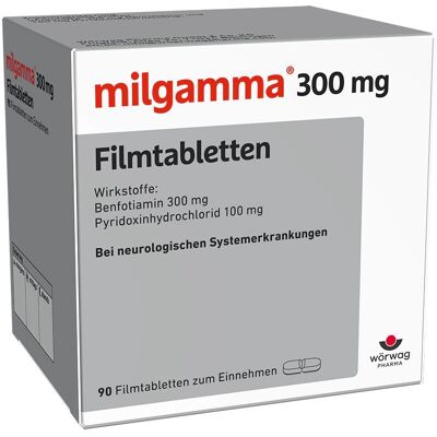 Milgamma 300 mg Filmtabletten 90 St Milgamma 300 mg Filmtabletten 90 St