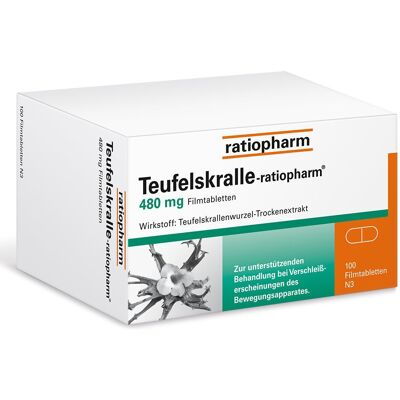 Teufelskralle-Ratiopharm Filmtabletten 100 St Teufelskralle-Ratiopharm Filmtabletten 100 St
