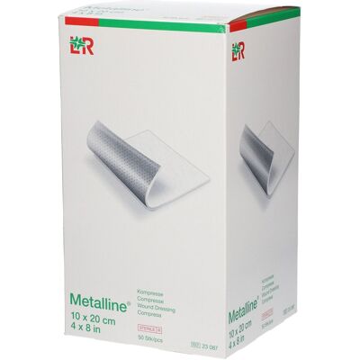 Lohmann & Rauscher METALLINE - 10x20cm Sterile Kompressen - Medizinprodukt Lohmann & Rauscher METALLINE - 10x20cm Sterile Kompressen - Medizinprodukt