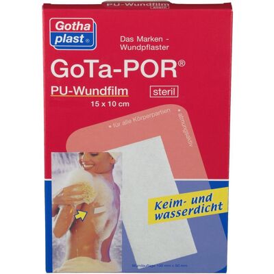 Gothaplast Gota-Por PU Wundfilm 15x10 cm steril Pflaster 50 St Gothaplast Gota-Por PU Wundfilm 15x10 cm steril Pflaster 50 St